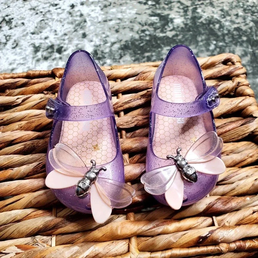 Mini Melissa Ultragirl Dragonfly Purple Flats‎